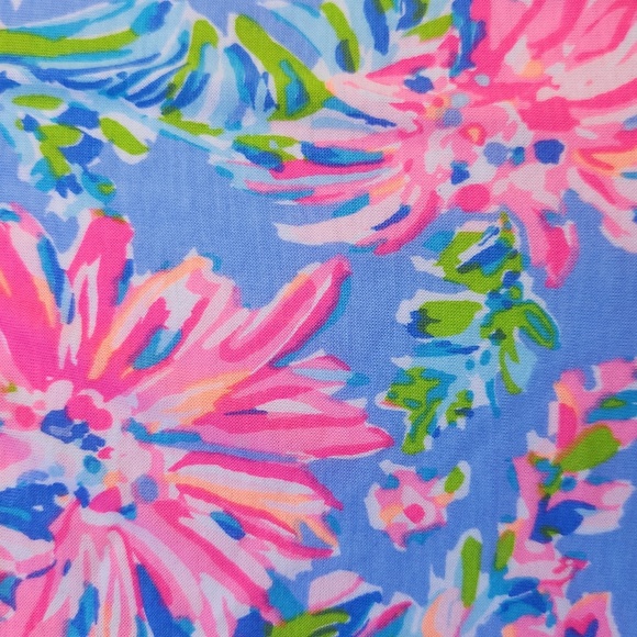 Lilly Pulitzer Geanna Short Sleeve Dress BLUE PERI SUNRISE BAY Midi Small NWT - Picture 4 of 10
